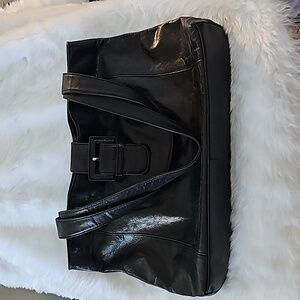 Hobo black leather tote